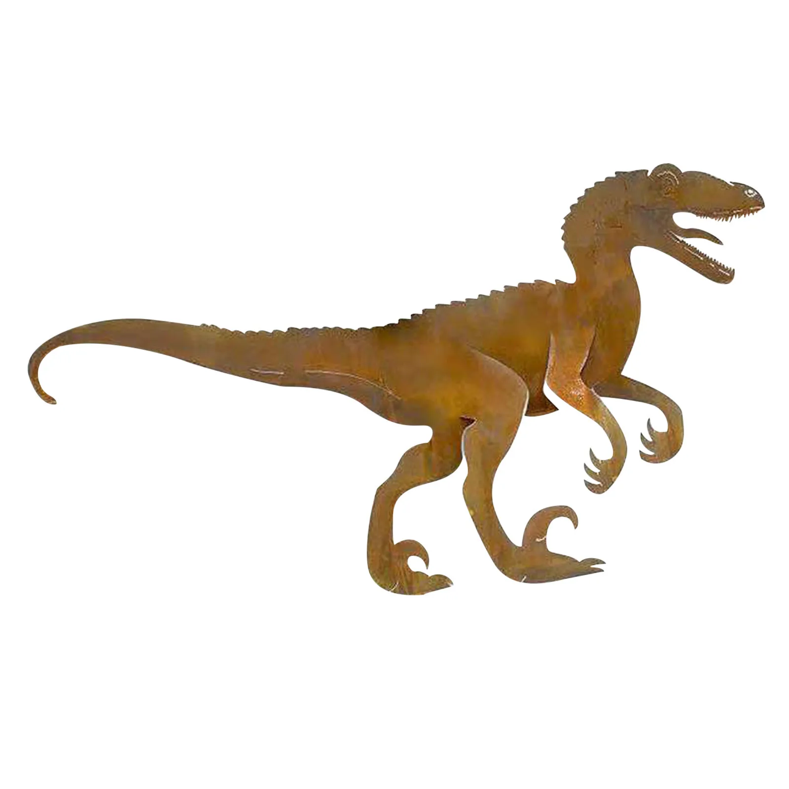 

2021Dinosaur Metal Animal Garden Fence Pile Lawn Outdoor Courtyard Home Decoration Home Garden Decoration Accessories