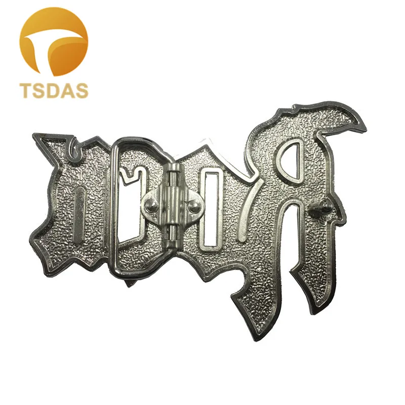 Модная металлическая пряжка для ремня Rock с черным покрытием подходит шириной 3 8-4