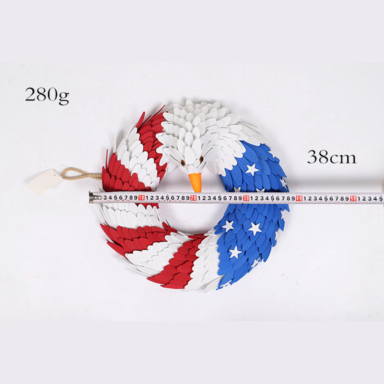 

DIY Eagle Garland for Front Door Decoration American Eagle Wreath Patriotic Wreath Atmosphere