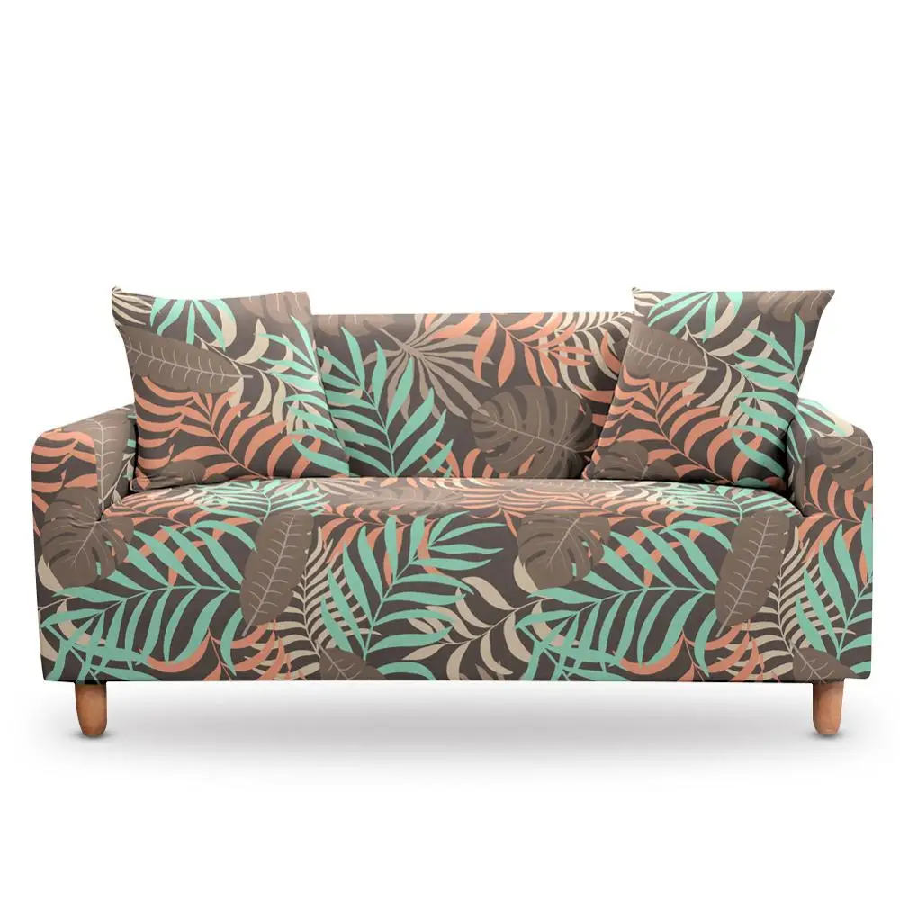 

Tropical Leaves Sofa Cover for Living Room Slipcovers Elastic Armchair Dining Chair 2/3 Seaters Couch Cover Stretch Funda Sofa