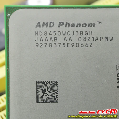 AMD Phenom X3 8450 2 1 ГГц трехъядерный процессор Socket AM2/AM2 + 940 pin cpu 95 Вт L3 = м бесплатная
