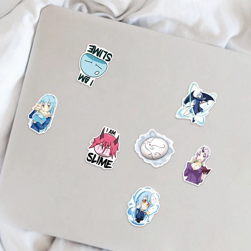 

50Pcs Japanese Anime That Time I Got Reincarnated Stickers For Luggage Skateboard Suitcase Guitar Water Cup DIY Manual Sticker