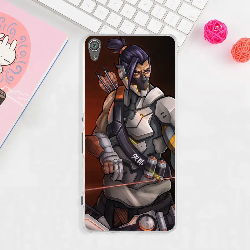Ханзо Overwatchs герой OW силиконовый мягкий чехол для телефона sony Xperia Z (Сони Иксперия
