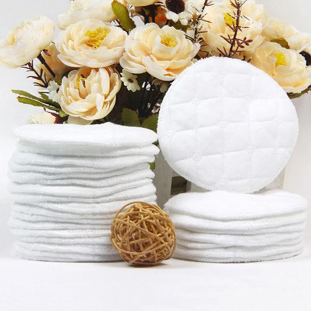 10 шт многоразовые грудные прокладки для кормящих моющиеся мягкие абсорбирующие