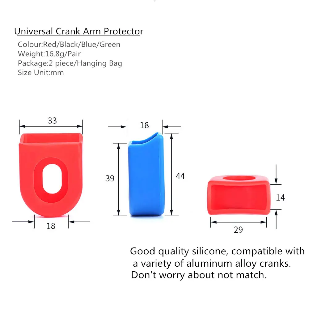 

2pcs Silicone Bicycle Crank Arm Protector Cover Mountain Road Bike Universal Crankset Protective Caps MTB Cycling Accessories