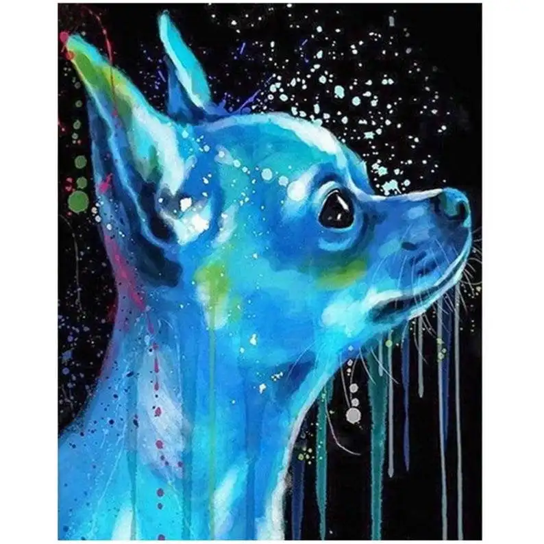 

5D DIY Diamond Painting Cross Stitch Of Home Decor Embroidery Full Diamond Mosaic Colored dog