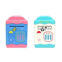 electronic piggy bank kids money bank auto scroll paper money saving box safe password coin bank with fingerprint lock toy gifts