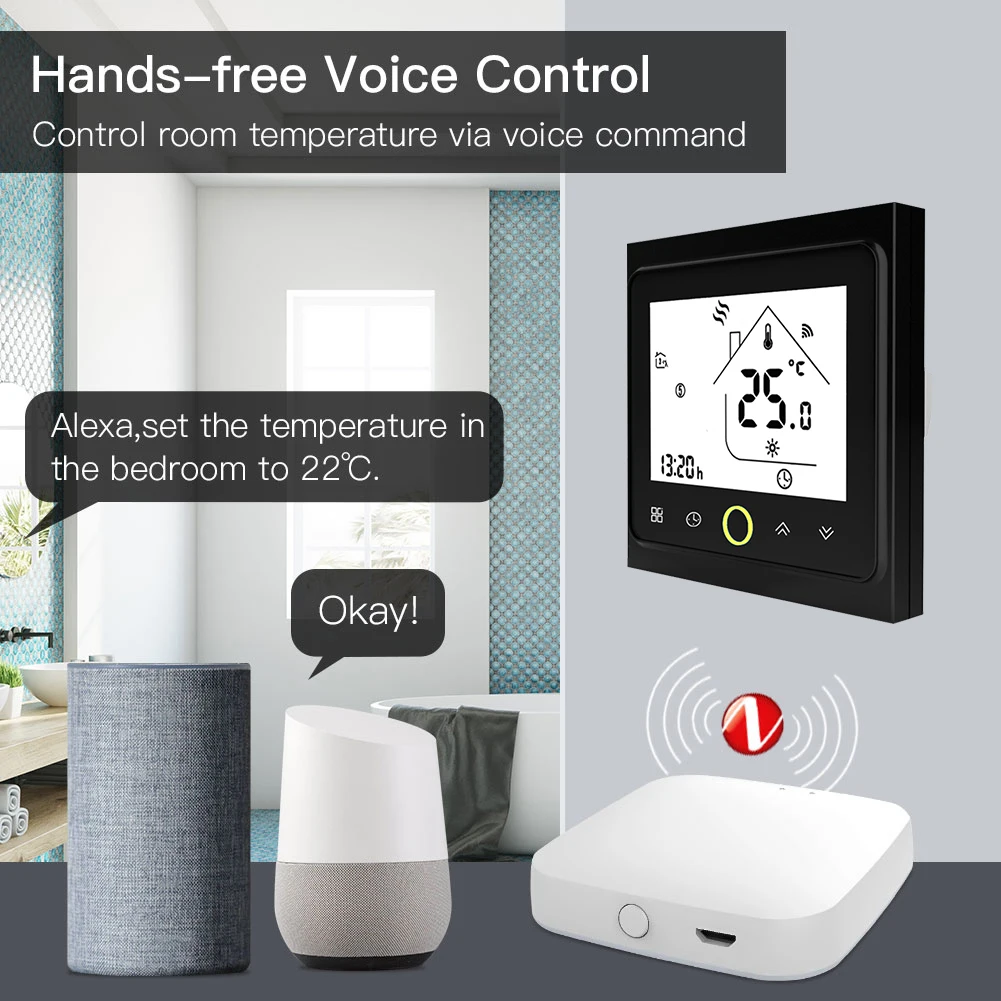 

Thermostat Heater Smart Home Household Smart Temperature Controller Home Programmable Temperature Controller