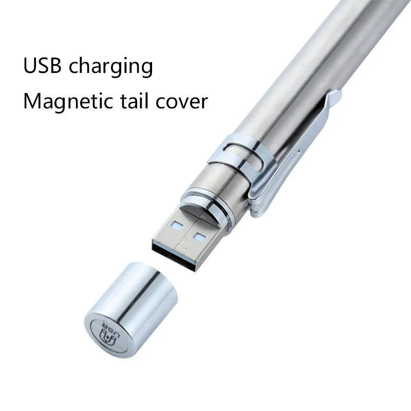 Медицинский СВЕТОДИОДНЫЙ фонарь-ручка свет USB Перезаряжаемый фонарь фонарики с