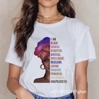Афро девушка Африка Карта для волос в виде короны Топ Женская рубашка меланин королева женская футболка месячник футболки футболка Tumblr Прямая поставка