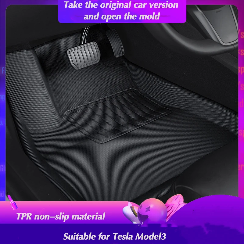 

Подходит для левого и правого руля Tesla Model 3 полностью закрытые 3D автомобильные коврики TPR материал XPE