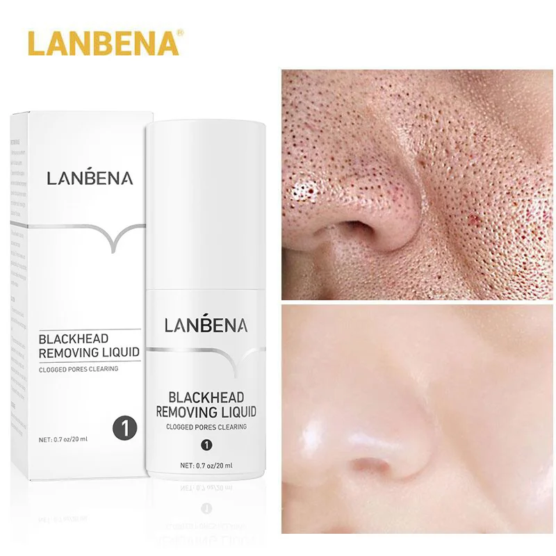 

LANBENA Salicylic Acid Shrink Pore Serum Remove Blackhead Essence Dryness Repair Oil-Control Moisturizer Facial Pores Treatment