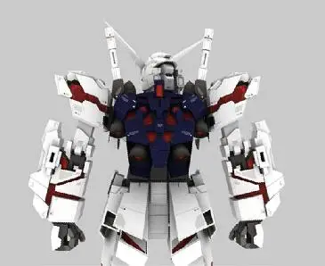 Воина гундама Единорог RX 0 полная версия Final изысканный 3D Бумага модель робота DIY