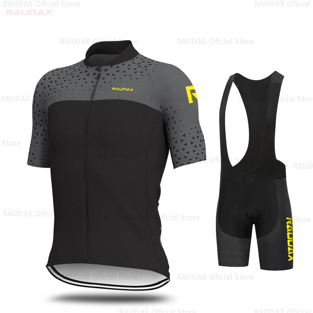 Bib cycling set Aleing Для Мужчин's майки спортивные комплект одежда для велоспорта Pro Team MTB велосипедные шорты, велосипедный майки для триатлона Ropa Ciclismo - Цвет: Bib cycling set