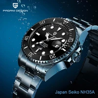 pagani design japan nh35a automatic mens watches mechanical stainless steel wristwatch mens waterproof clock male sapphire watch