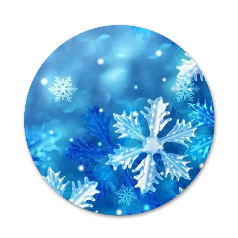 

Winter Snow Flowers Badge Brooch Pin Accessories For Clothes Backpack Decoration gift