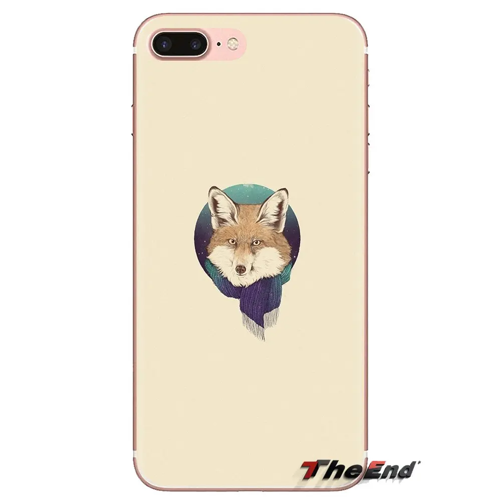 For Xiaomi Redmi 4 3 3S Pro Mi3 Mi4 Mi4i Mi4C Mi5 Mi5S Mi Max Note 2 funny fox Transparent Soft Cases Covers |