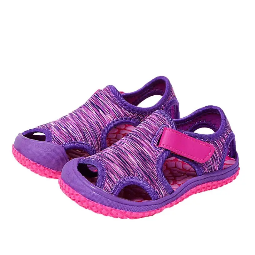 Весенне-летние детские сандалии для мальчиков и девочек пляжные нескользящая