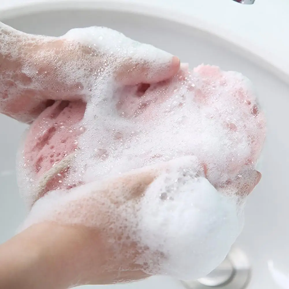 

Three-layer Sponge Bath Ball Shower Rub Bath Shower Body Sponge Pot Wash Durable Healthy Massage Scrubber Brush O0a1