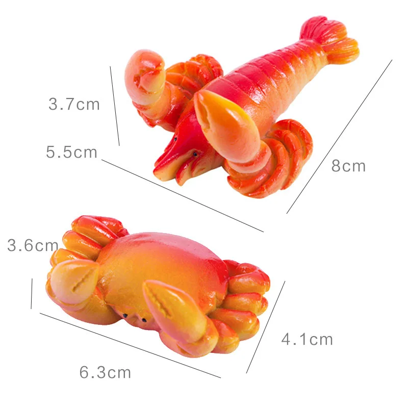 Мультяшная настенная вешалка без отверстий крючок из смолы креветка краб