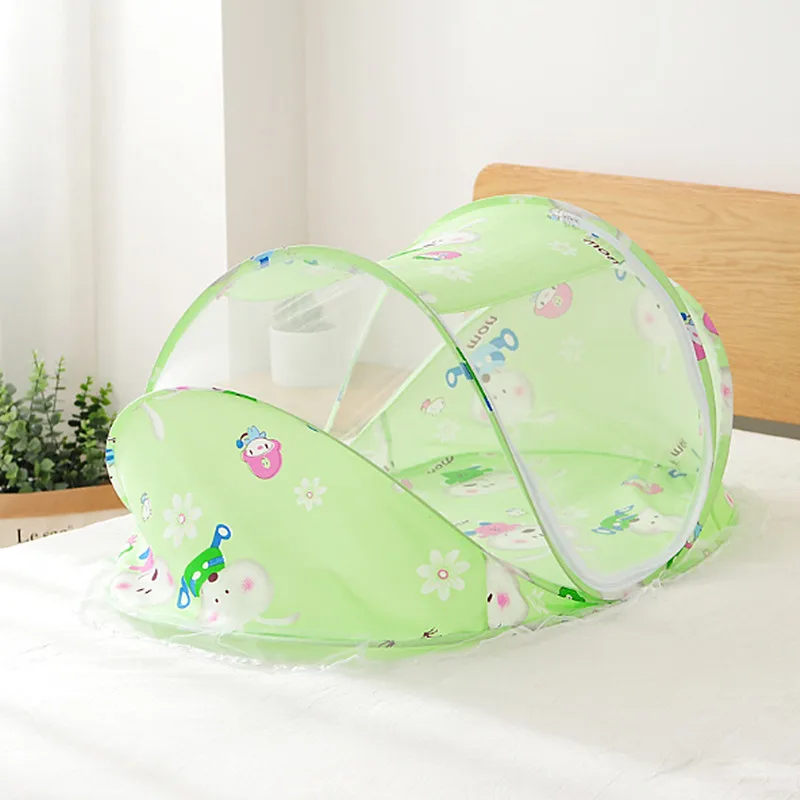 

Baby Mosquito Net Foldable with Cotton Pad Pillow and Music Baby Mosquito Cover Baby Mat Baby Bedding