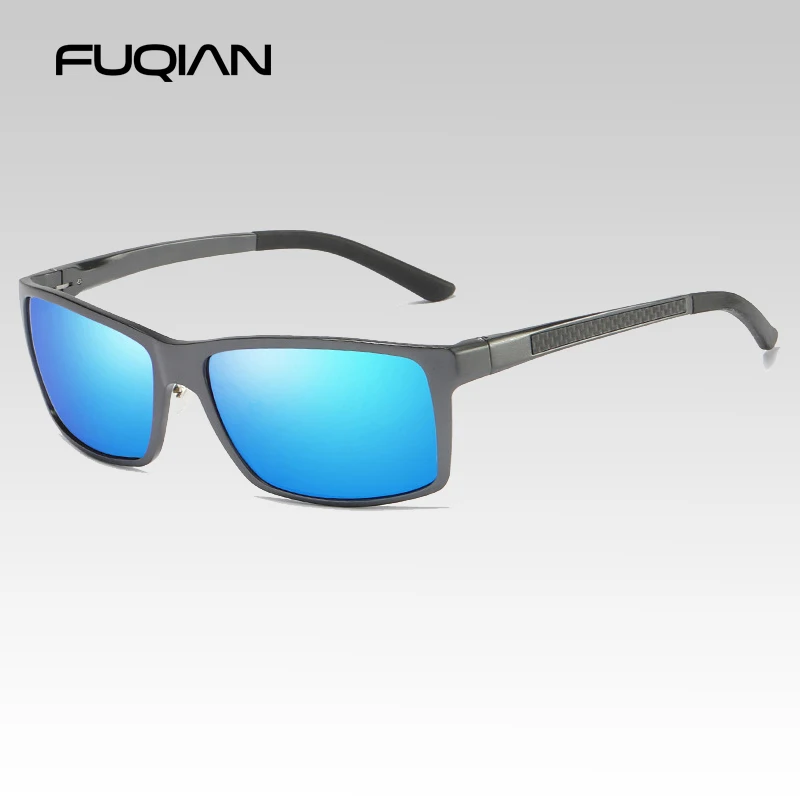 FUQIAN брендовые дизайнерские алюминиевые магниевые поляризованные мужские