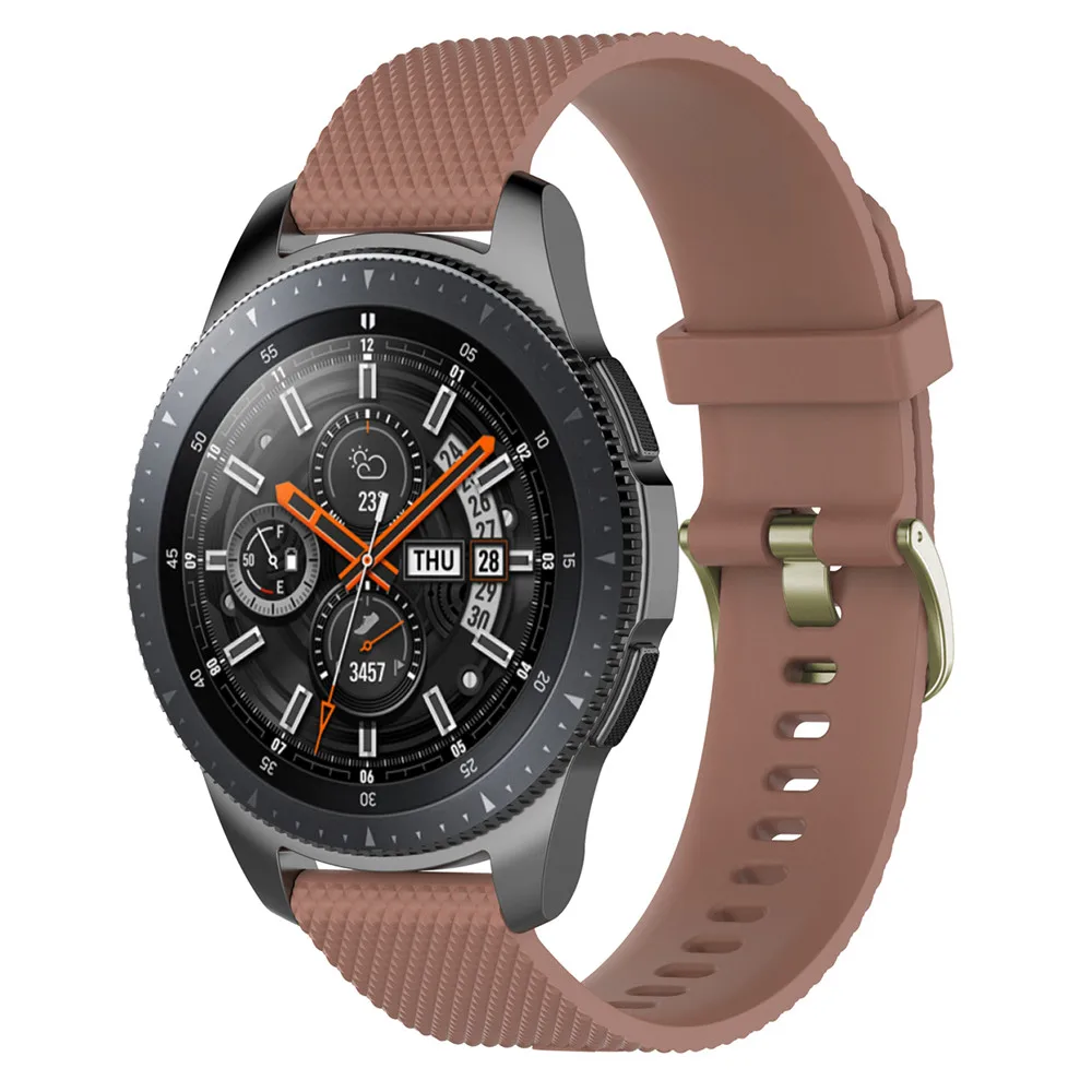 Силиконовый ремешок для наручных часов Samsung Galaxy Watch 46mm SM-R800 Xiaomi Huami amazfit 2 stratos LG W100