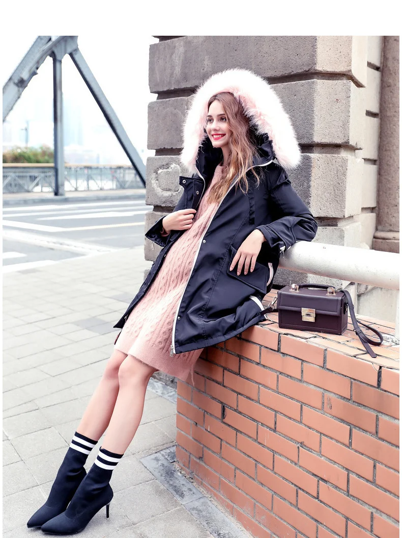 Куртка для беременных женщин хлопковое пальто сезон осень-зима куртка на молнии