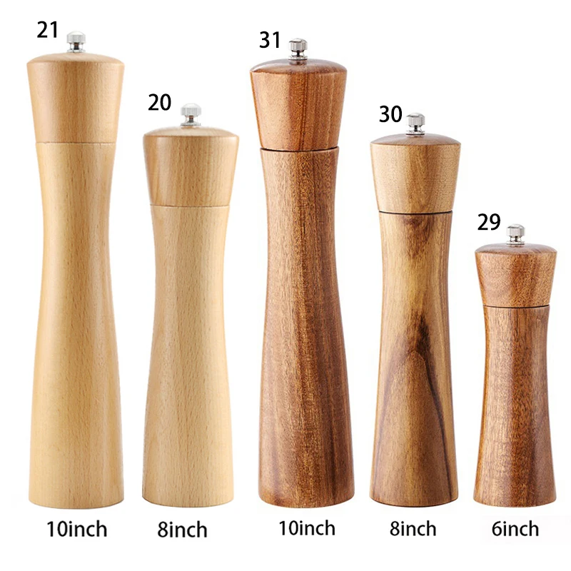 Ручной твердой древесины мельница для соли и перца сезонных приправ