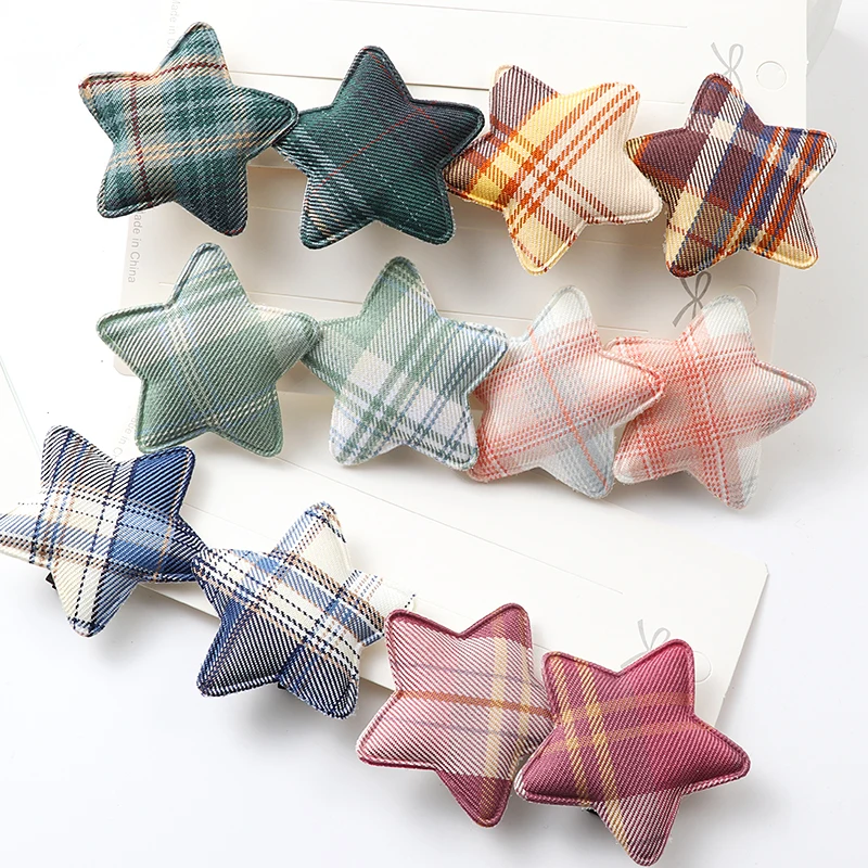 

5Pcs color hair clip set Girl Cute Five-pointed star Hair bands Hair Accessories headwear cartoon hair band Hairpin Headdress