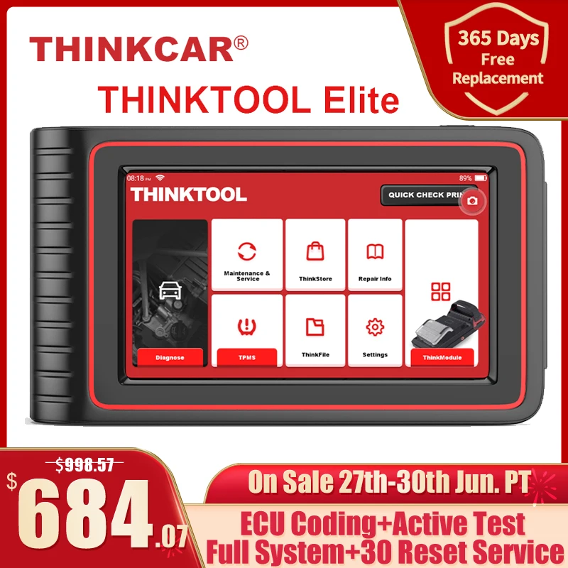 Диагностический инструмент Thinkcar OBD2 профессиональный сканер автомобильная