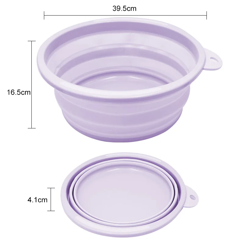 Large Purple Галогенная на замену раковина для мытья машины, одежда овощей Портативный складные бассейны Пластик дома Кухня Путешествия инструмент для очистки - Цвет: Large Purple