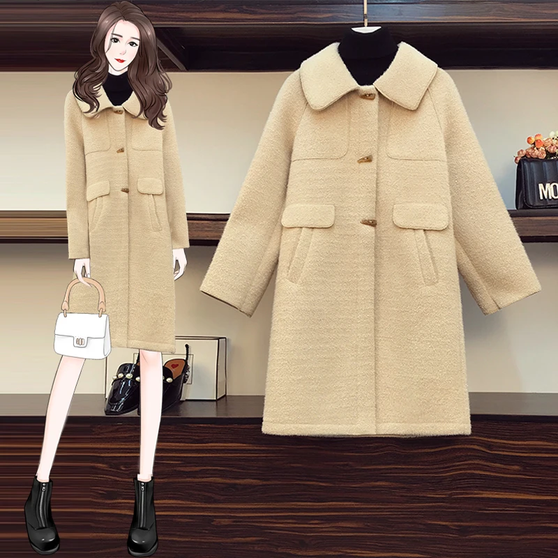 Новинка 2020 зимняя теплая куртка размера плюс Женская длинная меховая парка с