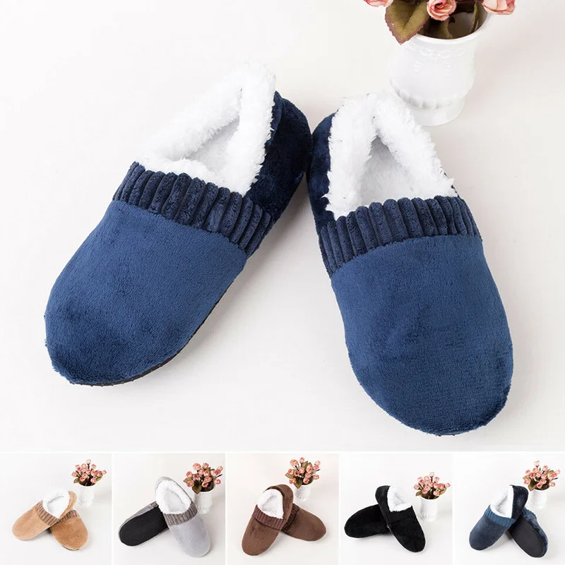 Мужские мягкие тапочки домашние носки нескользящие зимние теплые C55|Тапочки| |