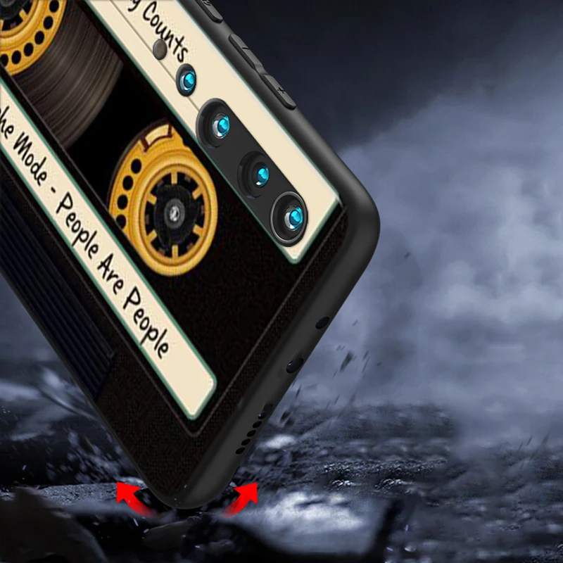 

Silicone Cover Old Style Tape Cassette for Xiaomi Mi 10 9T CC9 Pro Note 10 9 8 6 A3 A2 A1 Lite Play Mix 3 Black Phone Case