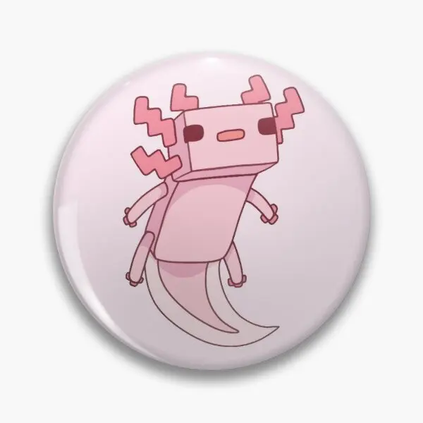 

Pixel Axolotl мягкая булавка на пуговицы для одежды, значок на воротник для влюбленных, Декор, женская модная Подарочная бижутерия, креативная мет...
