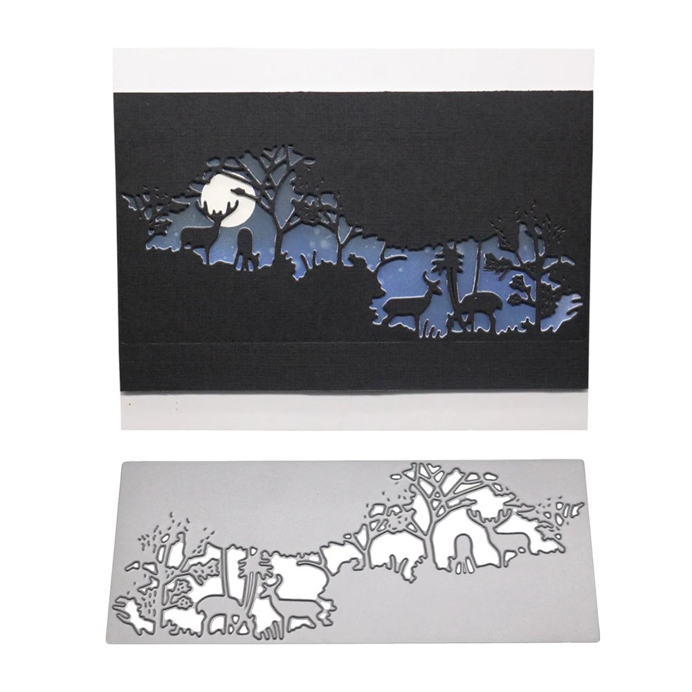 Новый олененок лес тиснение режущий пресс-форма инструмент-шаблон форма для