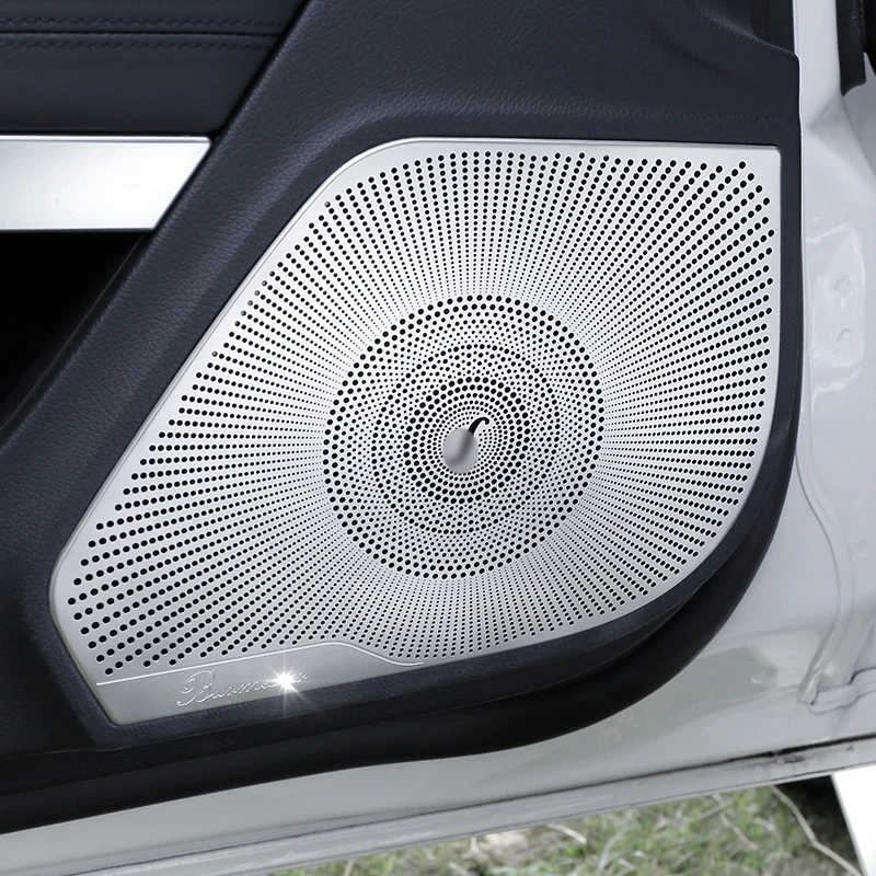 

Stainless Steel Car Door Audio Speaker sequins Cover Trim sticker for Mercedes Benz E Class Coupe W207 C207 2009-16 Car Styling