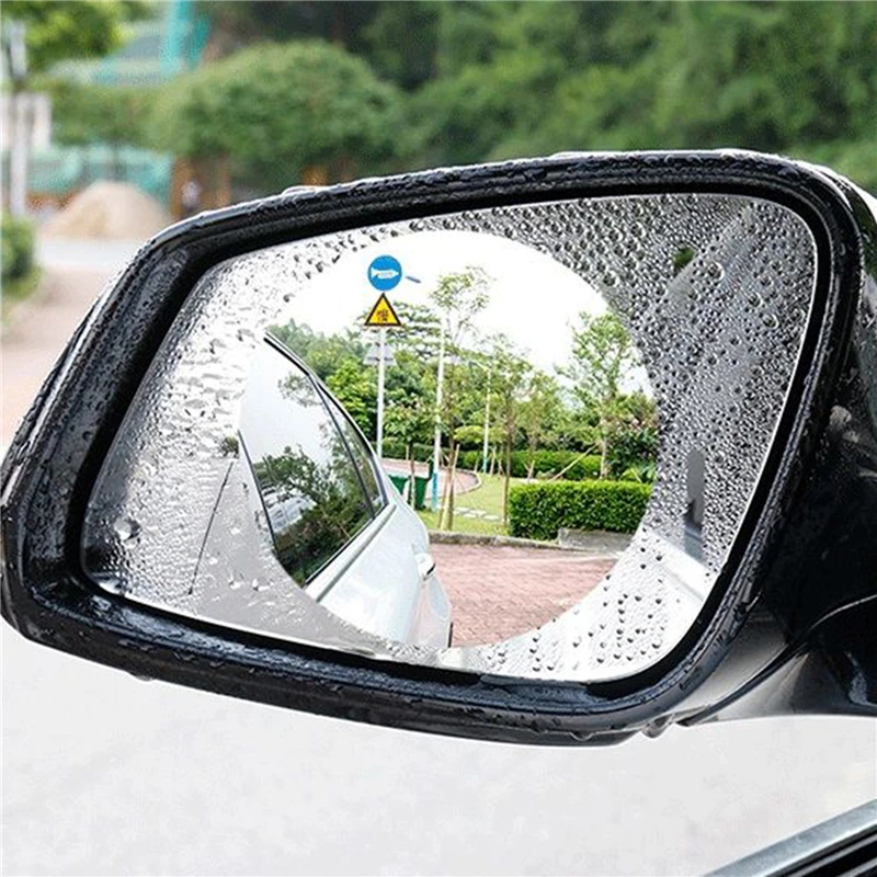 

2pcs Car Protective Film For Rearview Mirror Car Window Anti Fog Rainproof Film Car Accessories