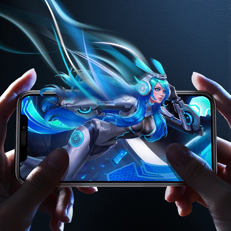 Защитное стекло закаленное 5D для iPhone 11 Pro/XS Max/XR/X/6/6s/7/8 Plus | Мобильные телефоны и