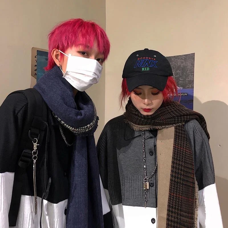 

Мужской шарф Зимний брендовый 2021 новый роскошный дизайнерский Модный женский клетчатый вязаный теплый шарф мужская хлопковая кашемировая ...