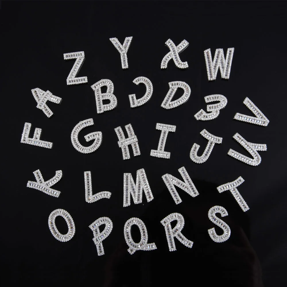 1 шт. Корона Английский алфавит зернистые буквы металлические 3D Подвески для