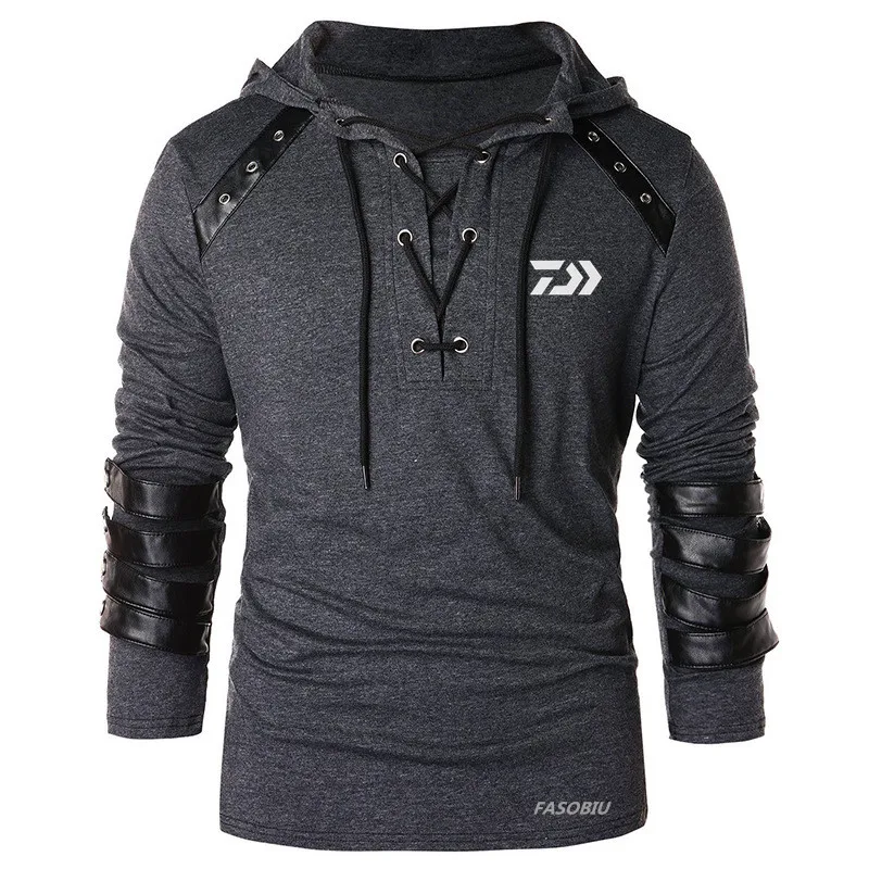 

2021 New DAIWA Fishing Clothes Autumn Thin Men's Outdoor Sports Fishing Jacket Climbing Camping Collar Solid Color Jacket