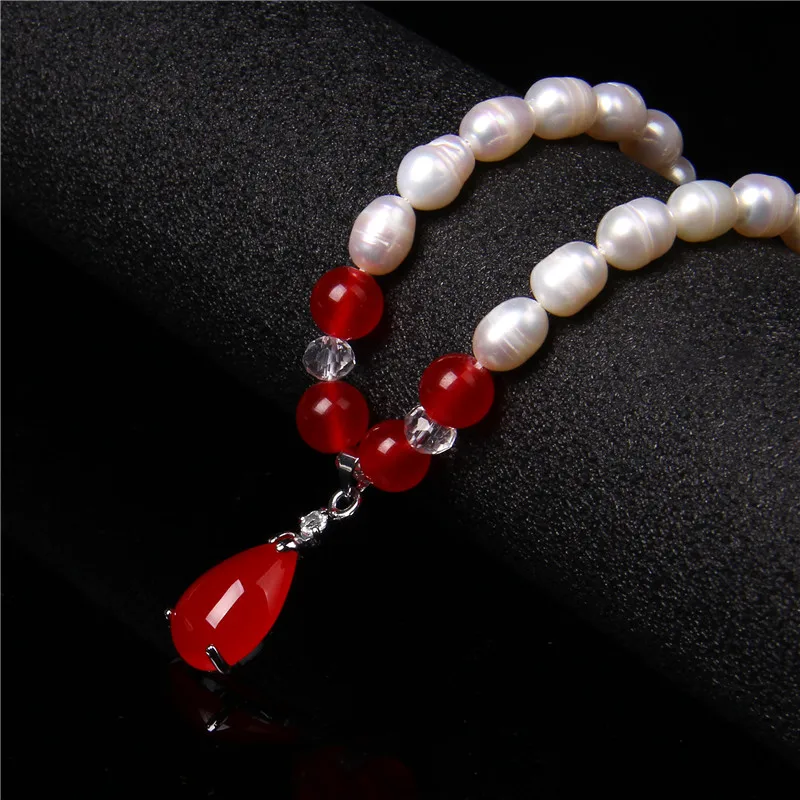 Женское Ожерелье с натуральным пресноводным жемчугом элегантный белый чокер