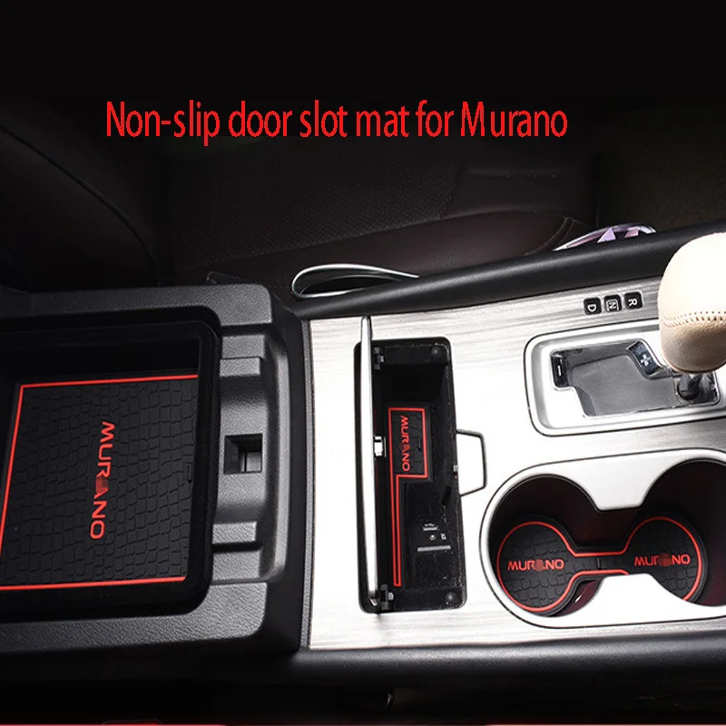 

Anti-Slip Gate Slot Cup Mat FOR Nissan Murano 2015 2016 2017 2018 2019 2020 Interior Door Pad/Cup Non-slip Pad Accessories