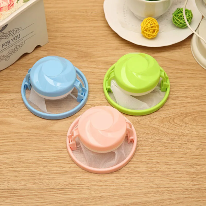 

Washing Machine Lint Hair Catcher Removal Floating Mesh Pouch Laundry Filter Bag for Home