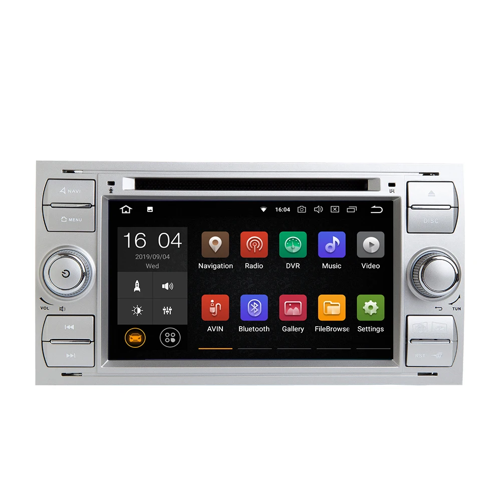 IPS 2 din Android 9 0 автомобильное радио мультимедиа для Ford Focus 3 mk2 Mondeo 4 Kuga Fiesta Transit Connect S