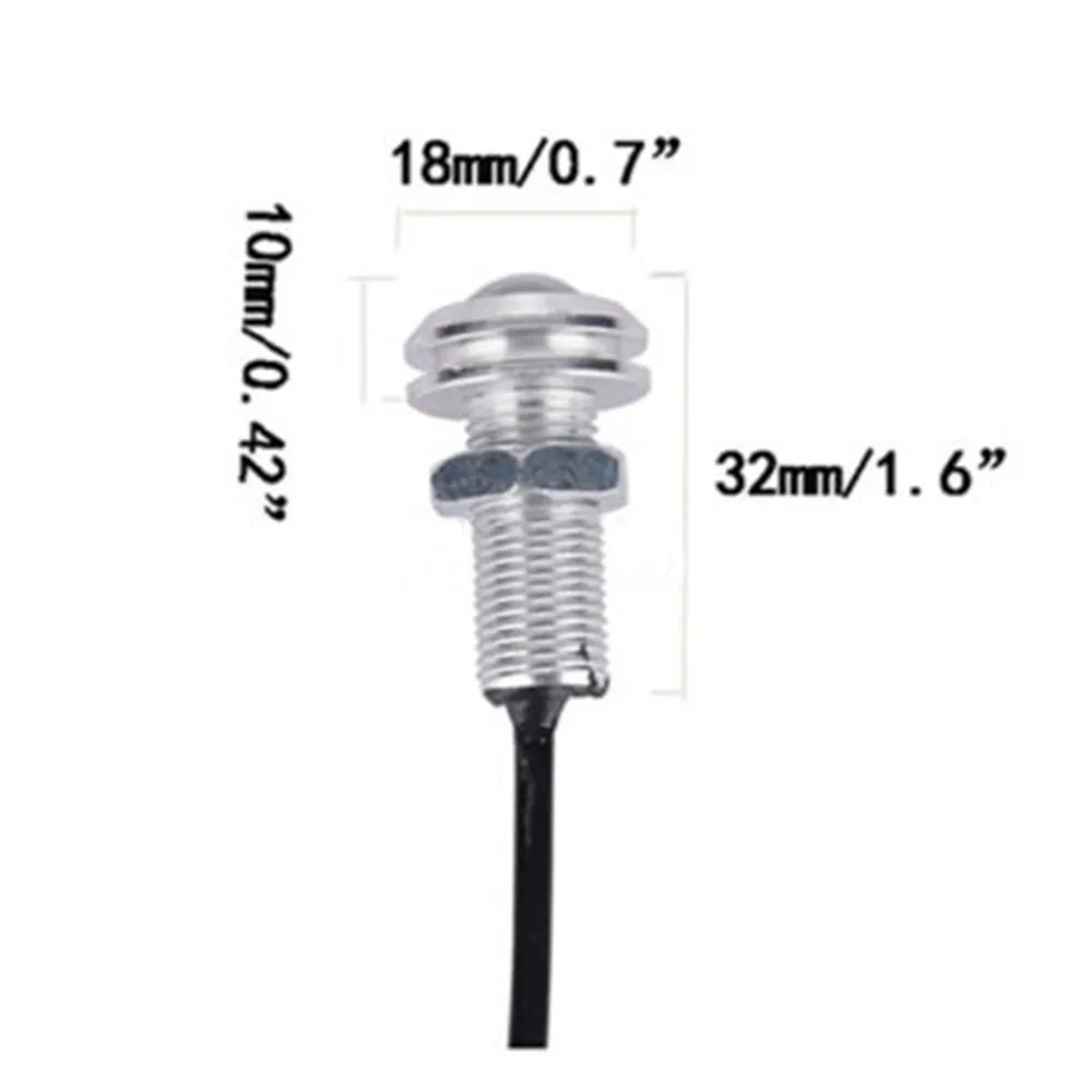 

4x 18W Eagle Eye Lamp Daylight LED DRL Fog Daytime Running Car Light Tail Lights 2.3*3.3cm Brake Lights