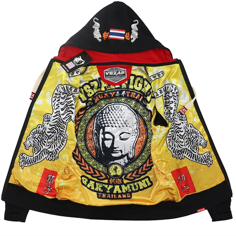 VSZAP MMA рок толстовки осенняя куртка с длинным рукавом толстовка капюшоном