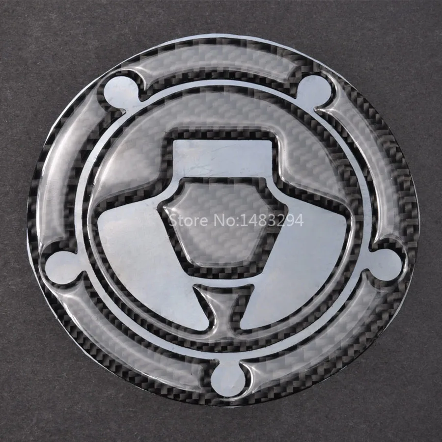 Наклейка на крышку топливного бака 3D Защитная из углеродного волокна